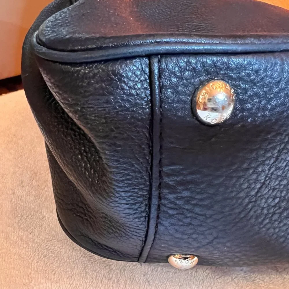 Michael Kors Black Fulton East West Shoulder leather tote
